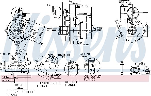 Nissens 93073 - Turbocompresseur, suralimentation cwaw.fr