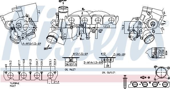 Nissens 93196 - Turbocompresseur, suralimentation cwaw.fr