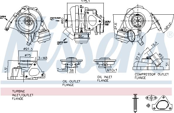 Nissens 93105 - Turbocompresseur, suralimentation cwaw.fr