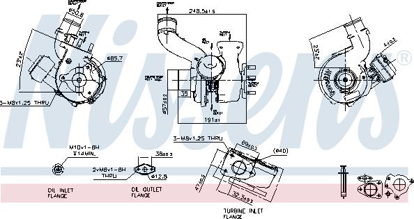 Nissens 93111 - Turbocompresseur, suralimentation cwaw.fr