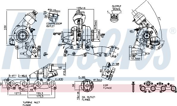 Nissens 93126 - Turbocompresseur, suralimentation cwaw.fr