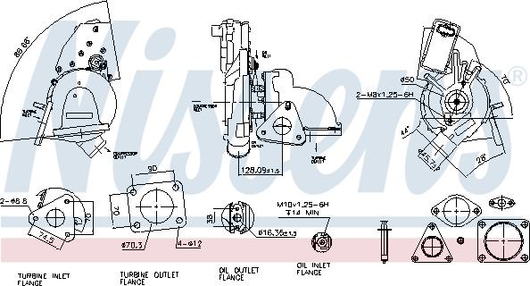 Nissens 93128 - Turbocompresseur, suralimentation cwaw.fr