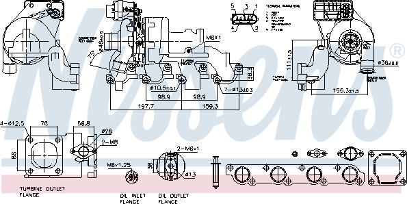 Nissens 93123 - Turbocompresseur, suralimentation cwaw.fr