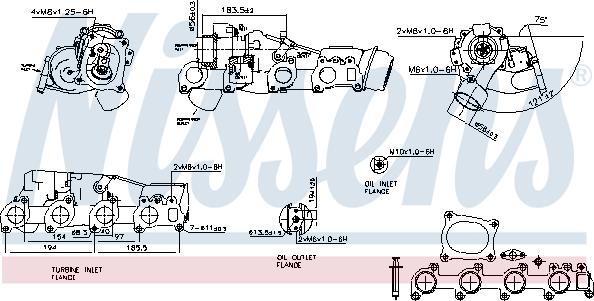 Nissens 93127 - Turbocompresseur, suralimentation cwaw.fr