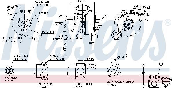 Nissens 93173 - Turbocompresseur, suralimentation cwaw.fr