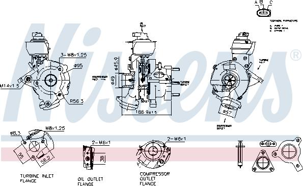 Nissens 93854 - Turbocompresseur, suralimentation cwaw.fr