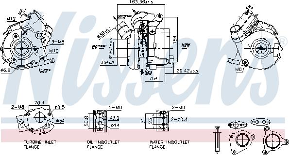 Nissens 93830 - Turbocompresseur, suralimentation cwaw.fr