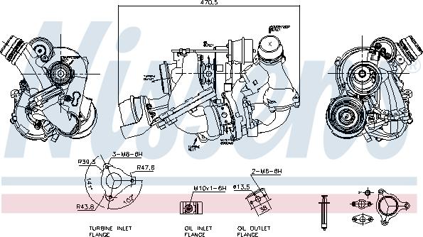 Nissens 93310 - Turbocompresseur, suralimentation cwaw.fr