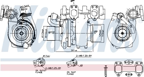 Nissens 93335 - Turbocompresseur, suralimentation cwaw.fr