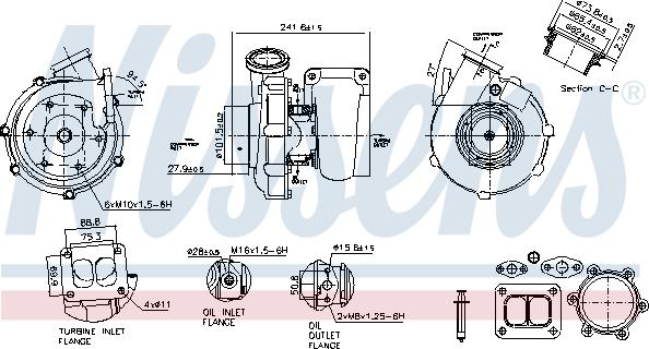 Nissens 93295 - Turbocompresseur, suralimentation cwaw.fr