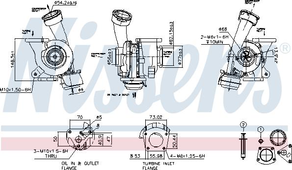 Nissens 93244 - Turbocompresseur, suralimentation cwaw.fr