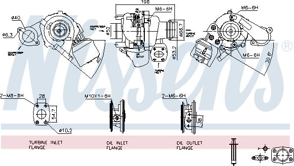 Nissens 93258 - Turbocompresseur, suralimentation cwaw.fr