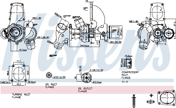 Nissens 93205 - Turbocompresseur, suralimentation cwaw.fr