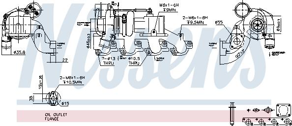 Nissens 93208 - Turbocompresseur, suralimentation cwaw.fr