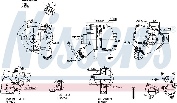 Nissens 93280 - Turbocompresseur, suralimentation cwaw.fr