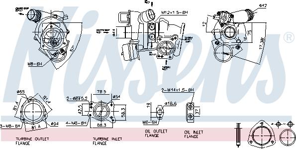 Nissens 93282 - Turbocompresseur, suralimentation cwaw.fr