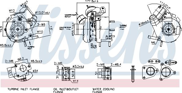 Nissens 93796 - Turbocompresseur, suralimentation cwaw.fr