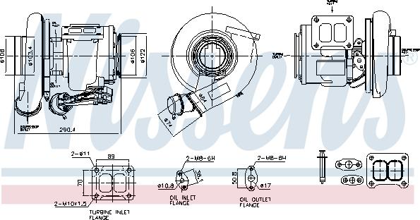 Nissens 93756 - Turbocompresseur, suralimentation cwaw.fr