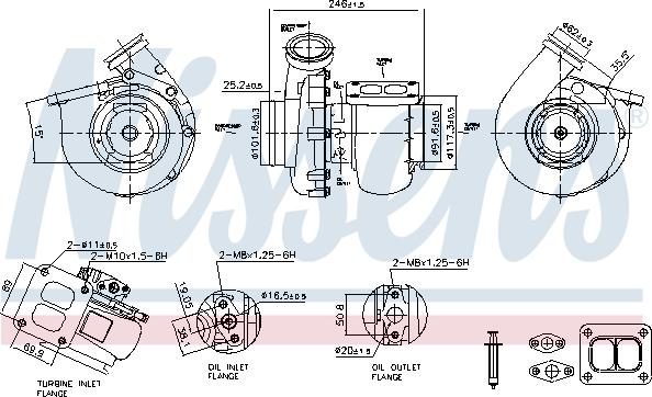 Nissens 93712 - Turbocompresseur, suralimentation cwaw.fr