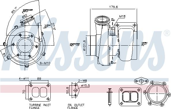 Nissens 93782 - Turbocompresseur, suralimentation cwaw.fr