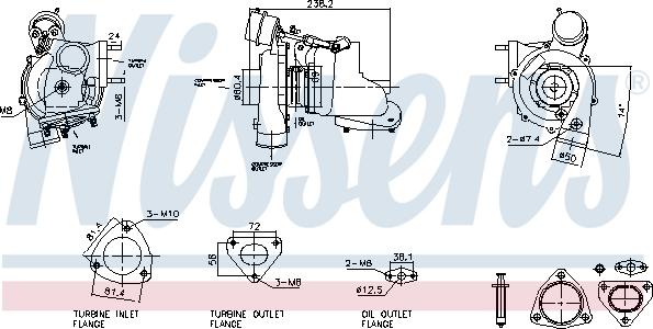 Nissens 93730 - Turbocompresseur, suralimentation cwaw.fr