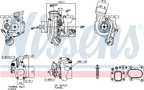 Nissens 93772 - Turbocompresseur, suralimentation cwaw.fr