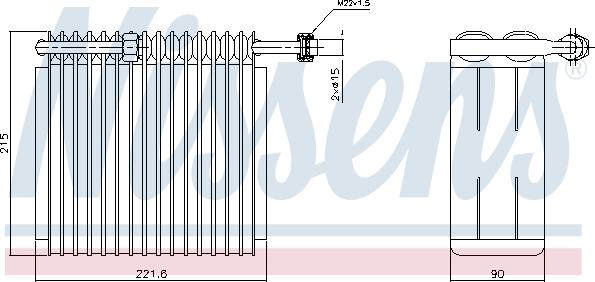 Nissens 92199 - Évaporateur climatisation cwaw.fr