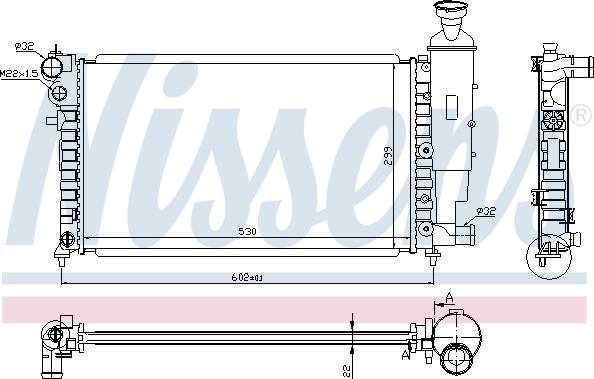 Nissens 692494 - Radiateur, refroidissement du moteur cwaw.fr