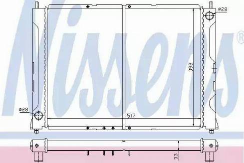 Nissens 64031 - Radiateur, refroidissement du moteur cwaw.fr