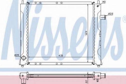 Nissens 64028A - Radiateur, refroidissement du moteur cwaw.fr