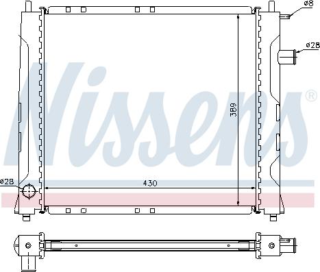 Nissens 698786 - Radiateur, refroidissement du moteur cwaw.fr