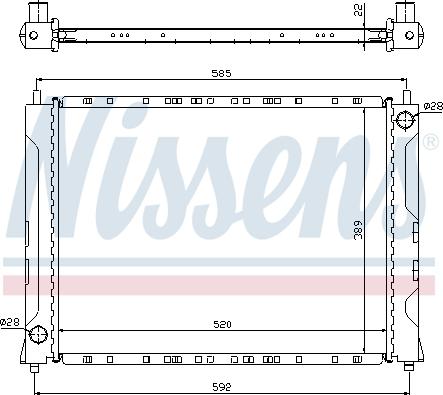 Nissens 692583 - Radiateur, refroidissement du moteur cwaw.fr