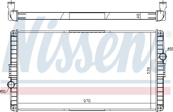 Nissens 65468A - Radiateur, refroidissement du moteur cwaw.fr