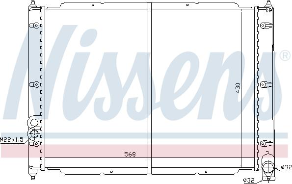 Nissens 698802 - Radiateur, refroidissement du moteur cwaw.fr