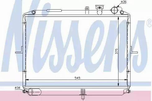 Nissens 66611 - Radiateur, refroidissement du moteur cwaw.fr