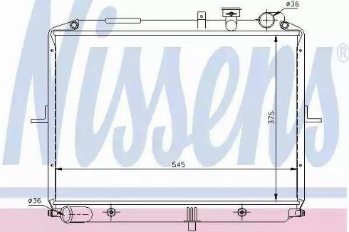 Nissens 66612 - Radiateur, refroidissement du moteur cwaw.fr