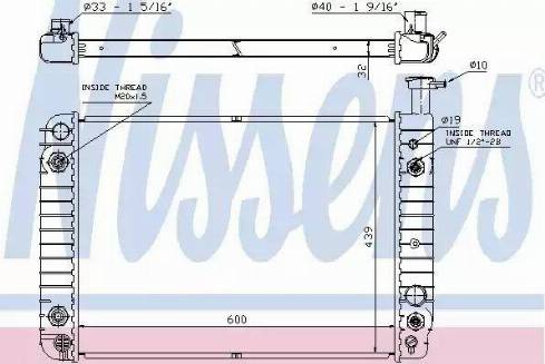 Nissens 60957 - Radiateur, refroidissement du moteur cwaw.fr