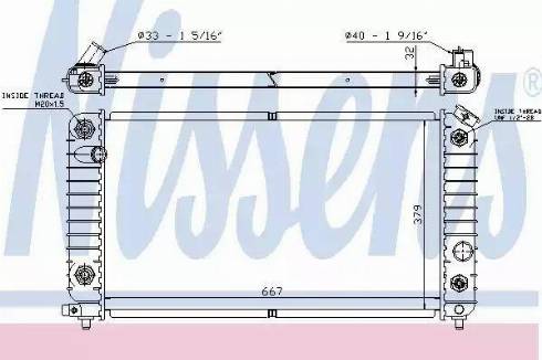 Nissens 60915 - Radiateur, refroidissement du moteur cwaw.fr