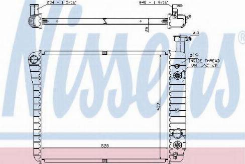 Nissens 60939A - Radiateur, refroidissement du moteur cwaw.fr