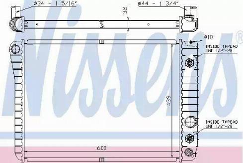 Nissens 60924 - Radiateur, refroidissement du moteur cwaw.fr