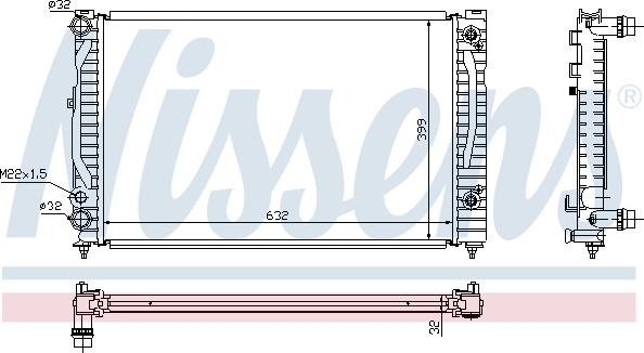 Nissens 699409 - Radiateur, refroidissement du moteur cwaw.fr