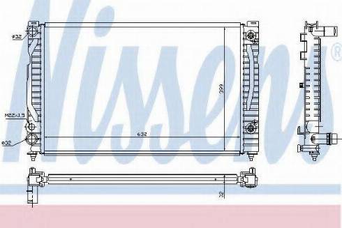 Nissens 60494A - Radiateur, refroidissement du moteur cwaw.fr