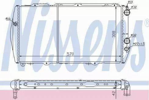 Nissens 60455 - Radiateur, refroidissement du moteur cwaw.fr