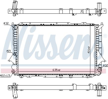 Nissens 695463 - Radiateur, refroidissement du moteur cwaw.fr