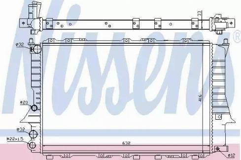 Nissens 60457A - Radiateur, refroidissement du moteur cwaw.fr