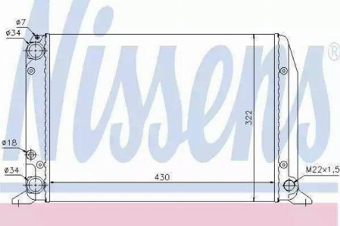 Nissens 60461 - Radiateur, refroidissement du moteur cwaw.fr