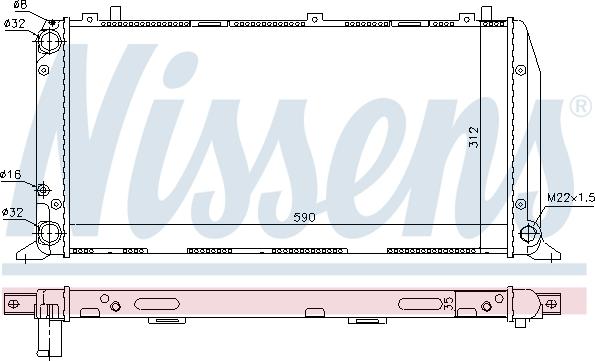 Nissens 691545 - Radiateur, refroidissement du moteur cwaw.fr