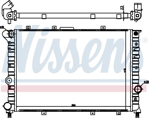 Nissens 697312 - Radiateur, refroidissement du moteur cwaw.fr