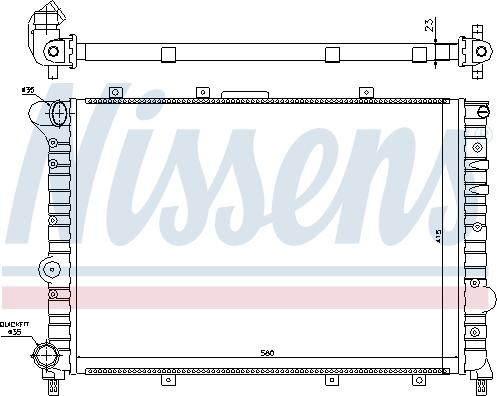 Nissens 699986 - Radiateur, refroidissement du moteur cwaw.fr