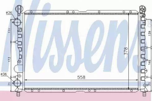 Nissens 60057 - Radiateur, refroidissement du moteur cwaw.fr